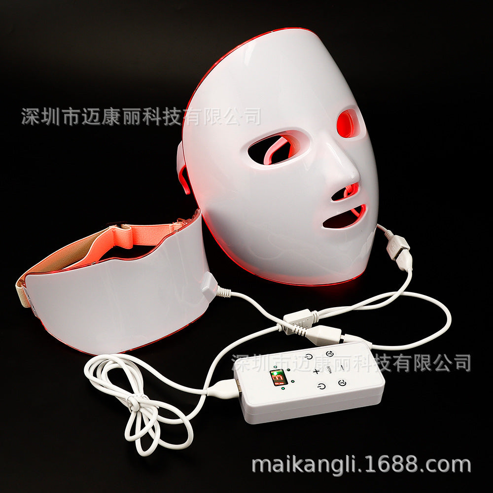 7 Color Light LED Beauty Light Mask Instrument Bio-photon Repair Skin Beauty Optical Skin Rejuvenation Red Mask